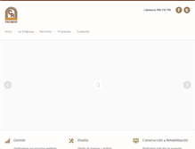 Tablet Screenshot of construccionespaumar.com